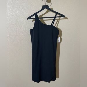 Athleta Black One-Shoulder Kids Dress
